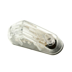 Tail Light LED Transparent 83x22mm With License Plate Illumination E-marked Universal