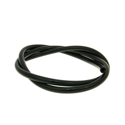 Fuel Hose Black Chloroprene Rubber 1m - 4mm Inner, 8mm Outer Diameter