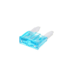 Mini Blade Fuse Flat 11.1mm 15A Blue In Color