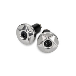 Handlebar Caps VOCA CNC 14mm Anti-vibration Dampers - Silver Color