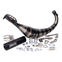 Exhaust Yasuni R3 Carrera MAX PRO Black For Aprilia RX, Derbi Senda, Beta RR, SM, Rieju MRT, MRX, Motorhispania Furia, D50B0, EBE, EBS