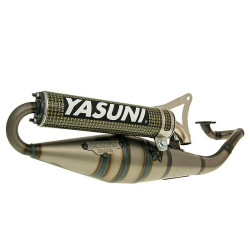 Exhaust Yasuni Scooter Z Yellow Carbon Fiber For Minarelli Horizontal