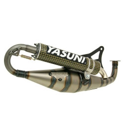Exhaust Yasuni Carrera 21 Yellow Carbon Fiber For Minarelli Horizontal