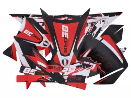 Decal Set Black-white-red Matt For Gilera SMT 11-17
