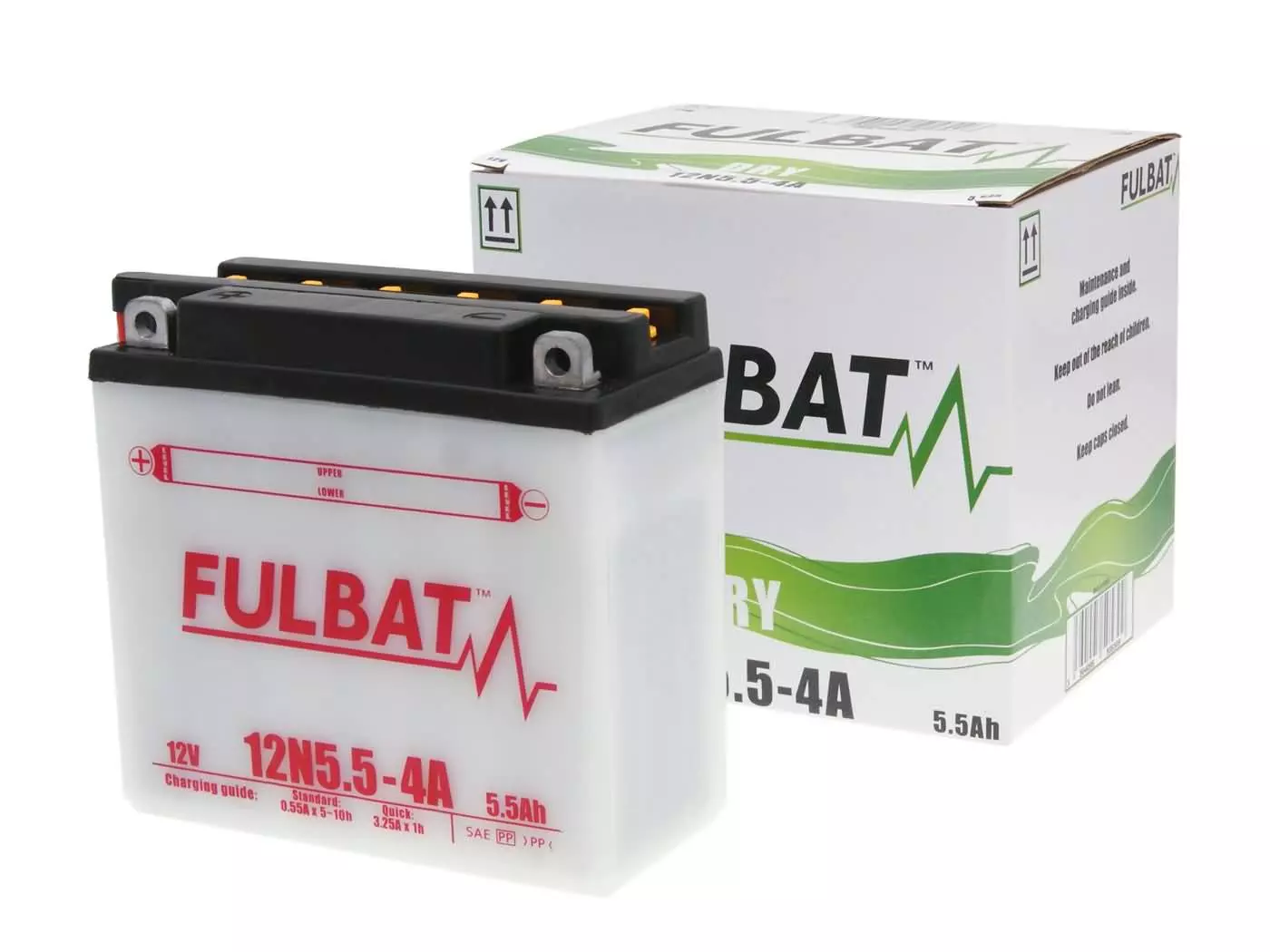 Battery Fulbat 12N5.5-4A DRY Incl. Acid Pack