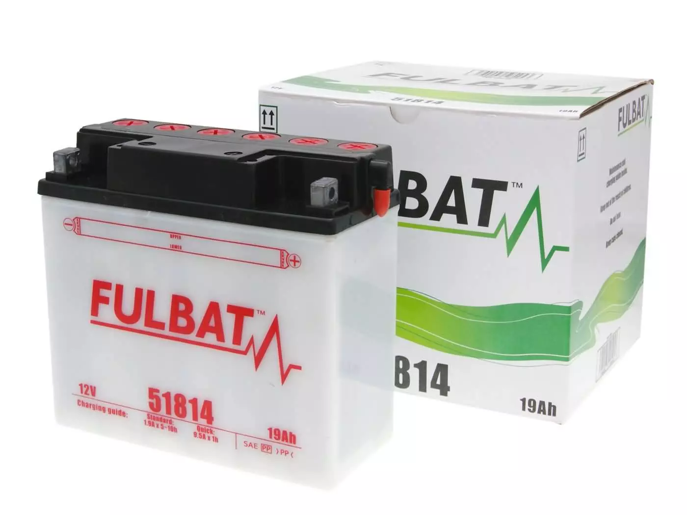 Battery Fulbat 51814 DRY Incl. Acid Pack