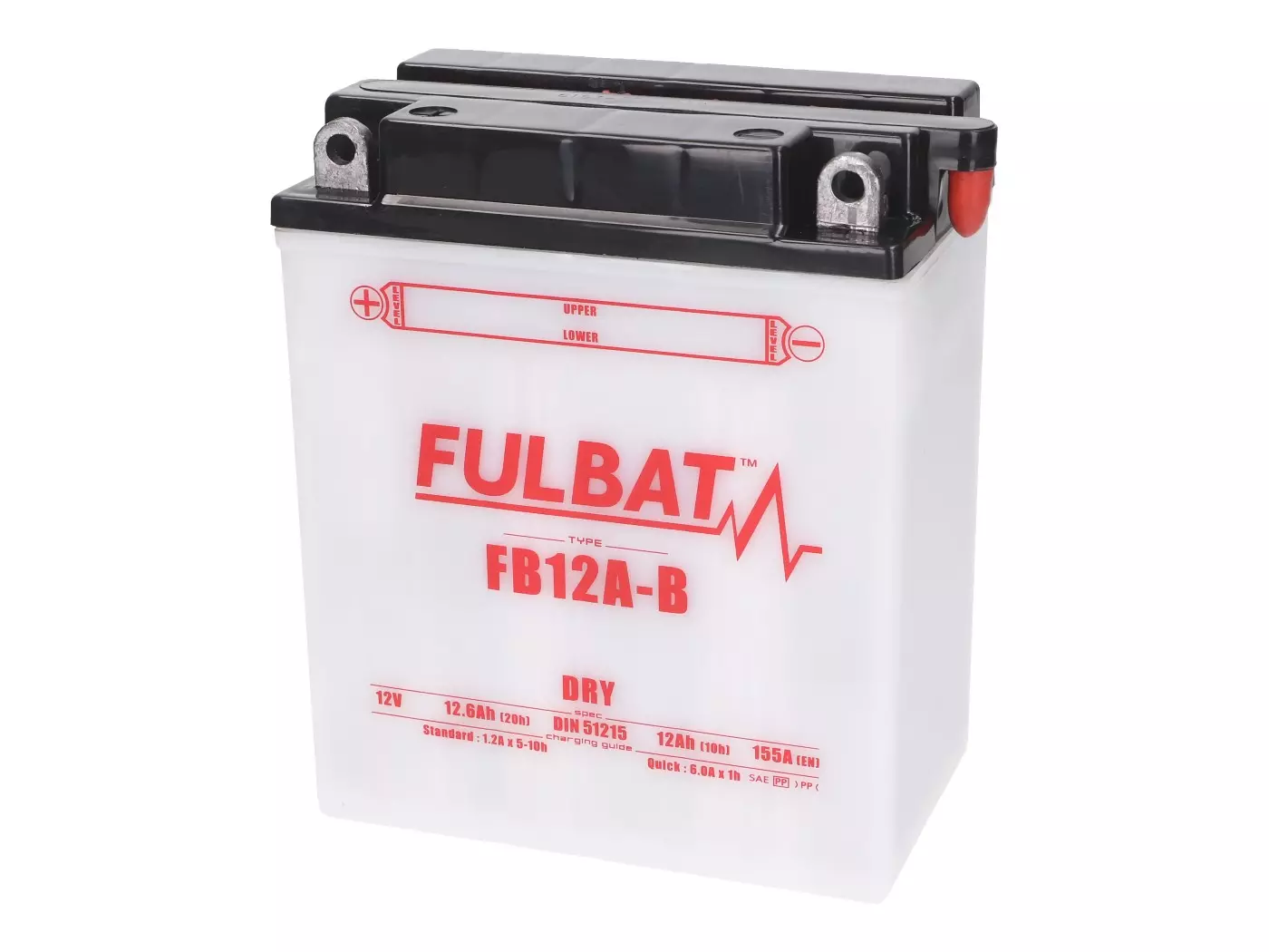 Battery Fulbat FB12A-B DRY Incl. Acid Pack