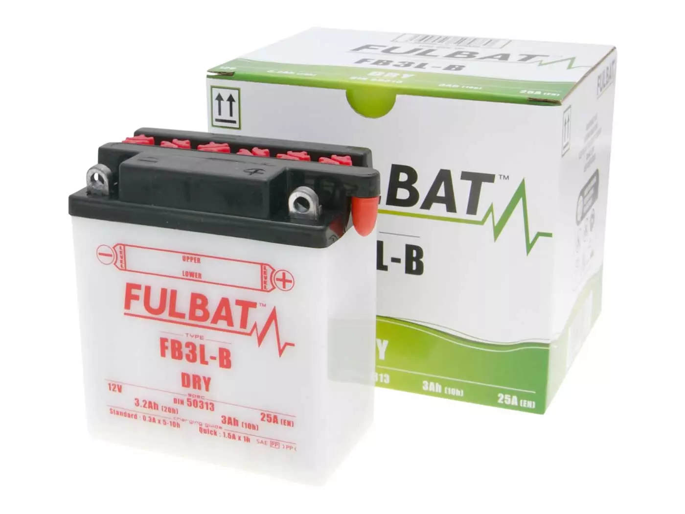 Buy now: Battery Fulbat FB3L-B DRY Incl. Acid Pack Battery Fulbat FB3L-B DRY Incl. Acid Pack