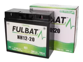 Battery Fulbat NH12-20, NH12-18, 51913 GEL For Ride-on Mower, Mowing Machine