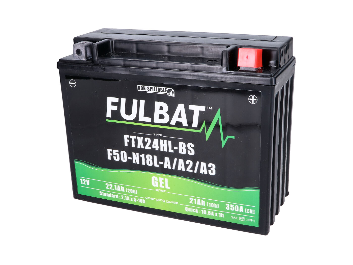 Battery Fulbat FTX24HL-BS F50N-18L-A/A2/A3 GEL For Motorcycle, Lawn Tractor, Riding Mower, Lawn Mower, Garden Tool, SSV, UTV