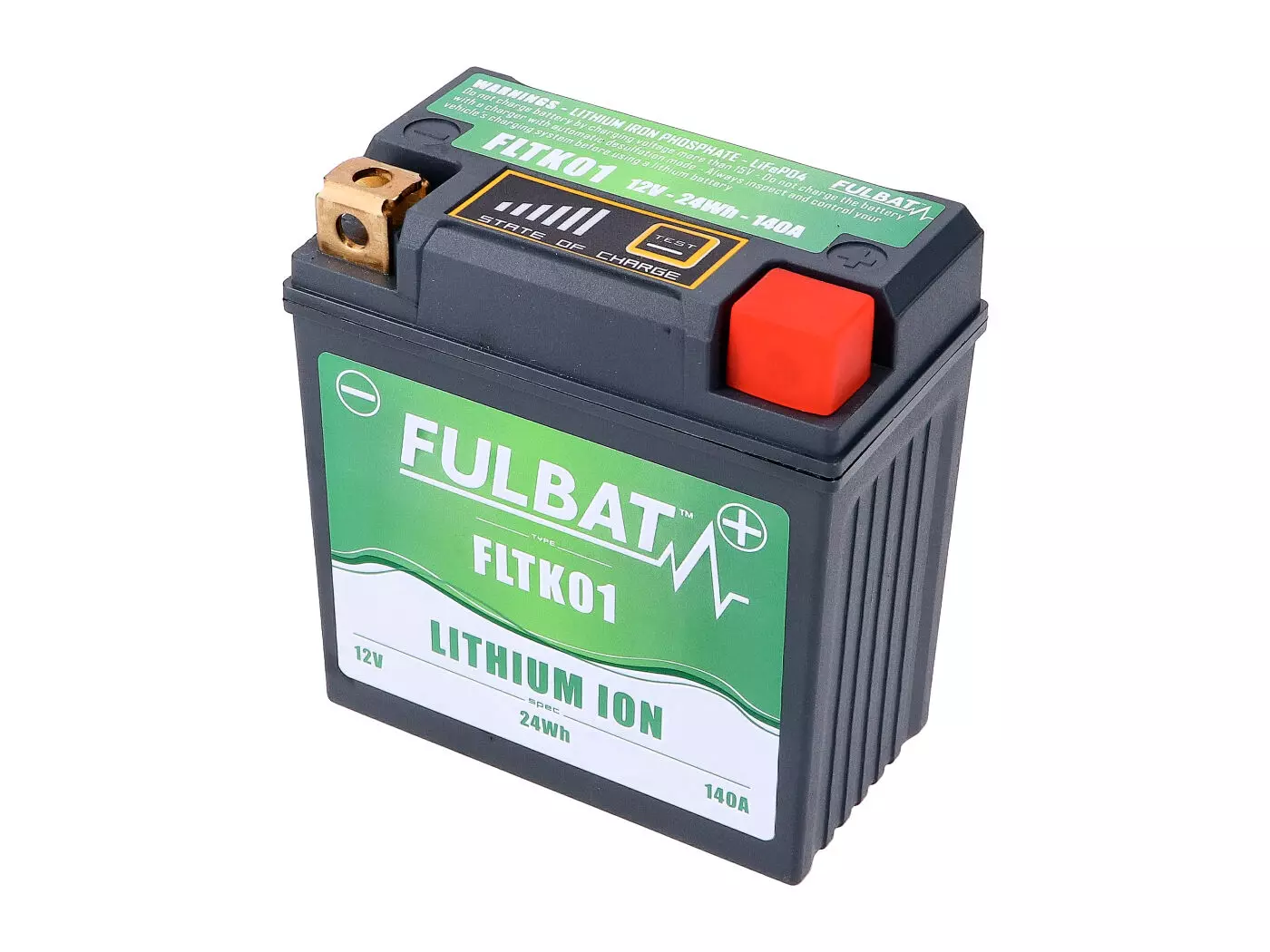 Battery Fulbat FLTK01 Lithium LiFePO4 12V 2Ah 140A