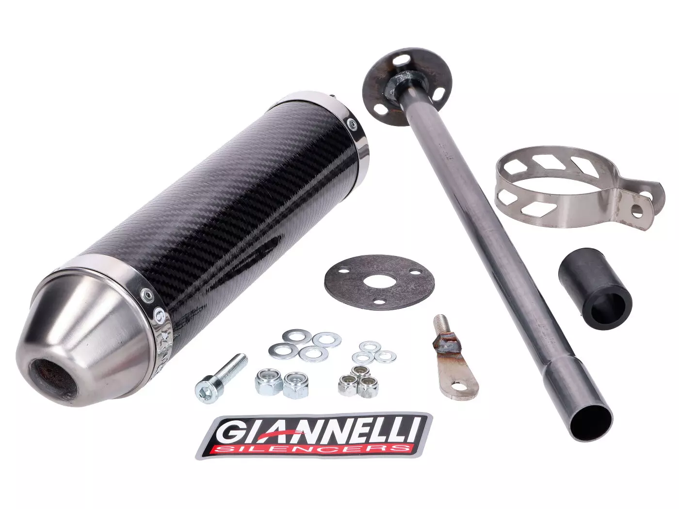 Muffler Giannelli Carbon For Derbi GPR 50 Nude, Racing 50, Aprilia RS 50