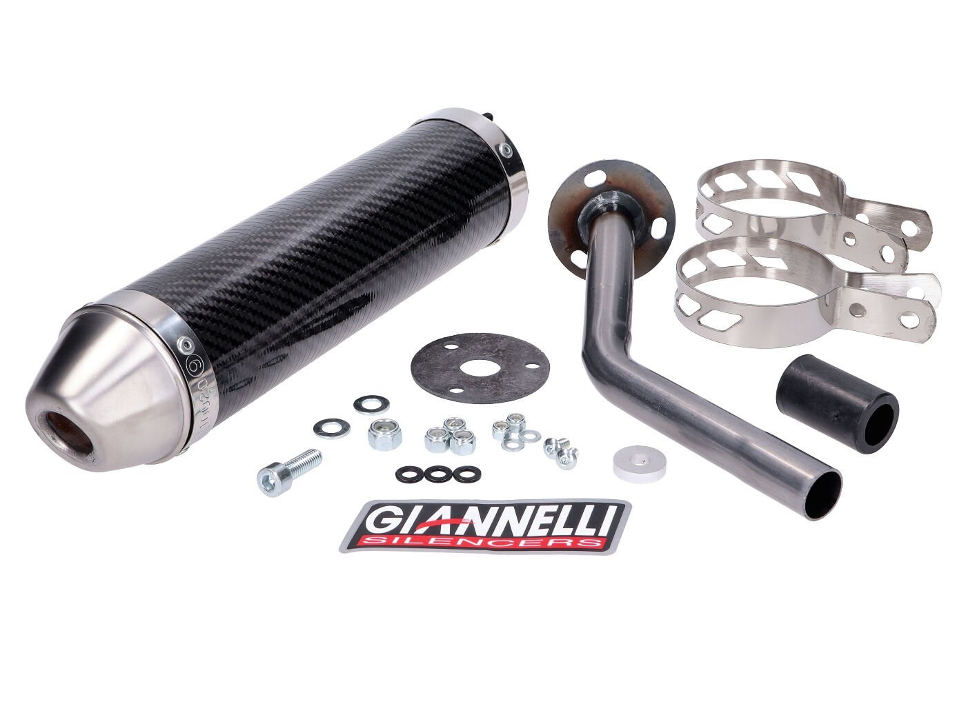 Muffler Giannelli Carbon For Fantic Motor 50ER, 50MR