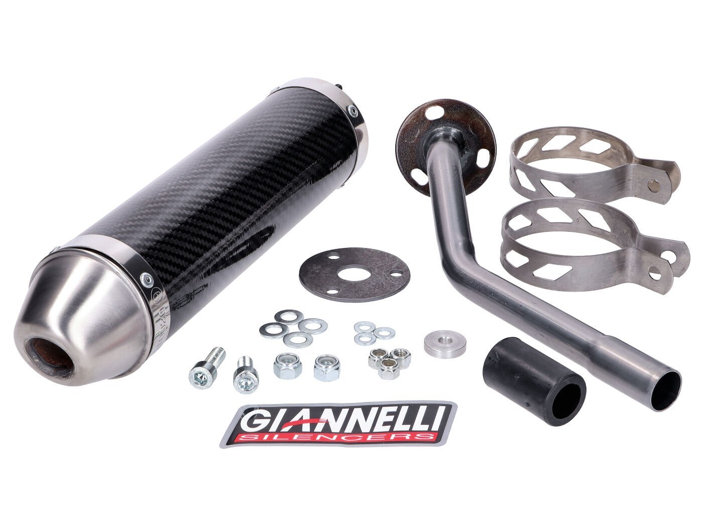 Muffler Giannelli Carbon For Fantic Motor 50M, 50MR, 50E, 50ER, 50ES 2-stroke 13-16