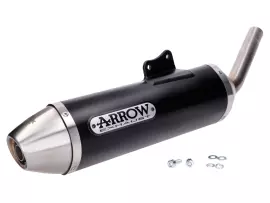 Exhaust System Arrow Aluminum Black For KSR Moto TW 125 SM 4T Euro4 2017