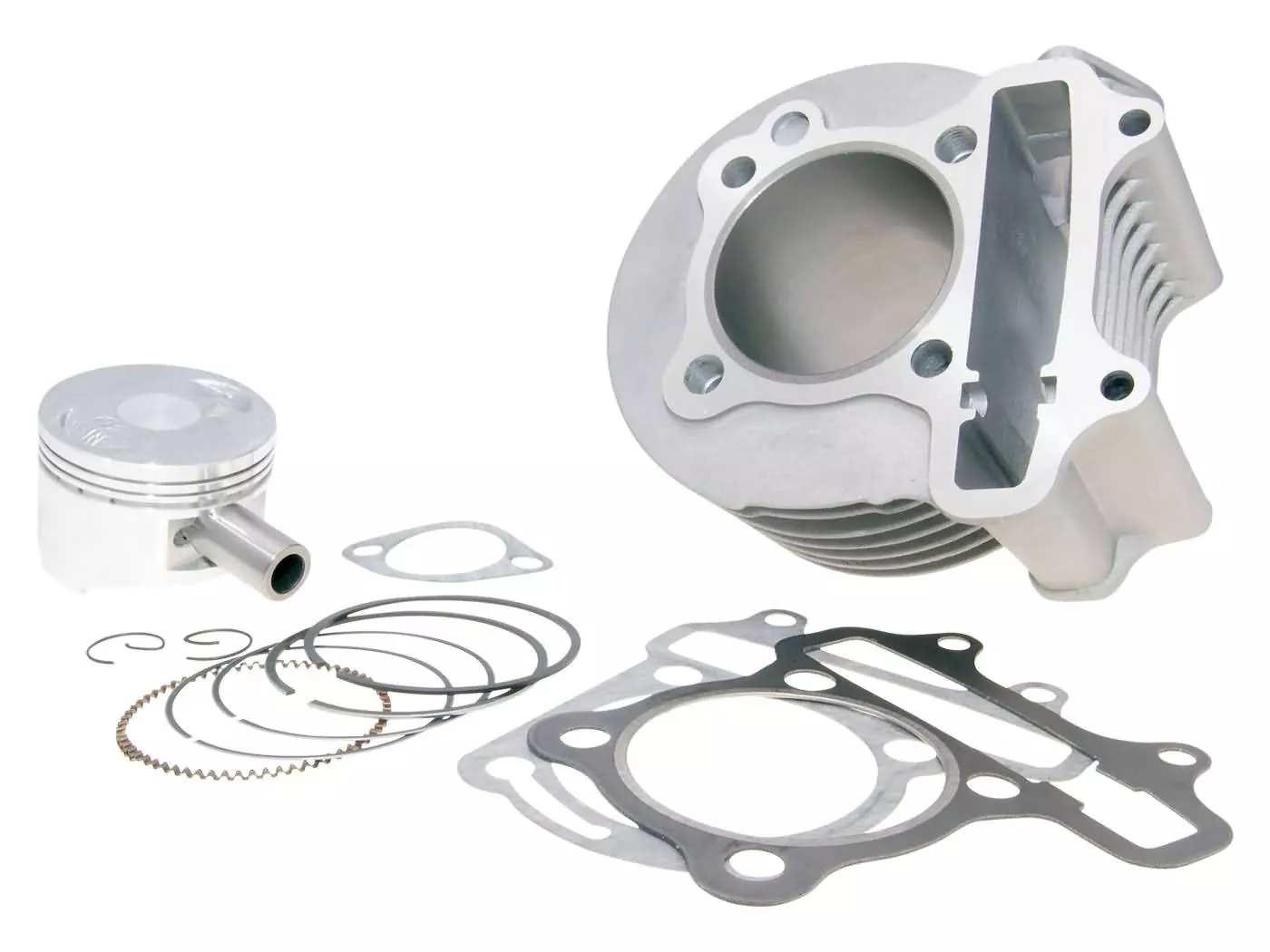 Cylinder Kit 150cc 57.4mm For China 4-stroke GY6 125 152QMI, 150 157QMJ