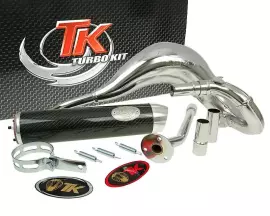 Exhaust Turbo Kit Bufanda RQ Chrome For Beta RK6 (Minarelli AM6)