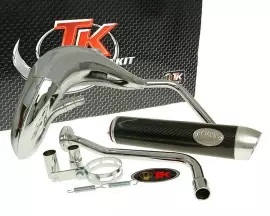 Exhaust Turbo Kit Bufanda RQ Chrome For MH Furia RYZ 50 (03-12). Peugeot XP7