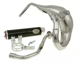 Exhaust Turbo Kit Bufanda RQ Chrome For MH Furia RYZ 50 Pro (07-12)