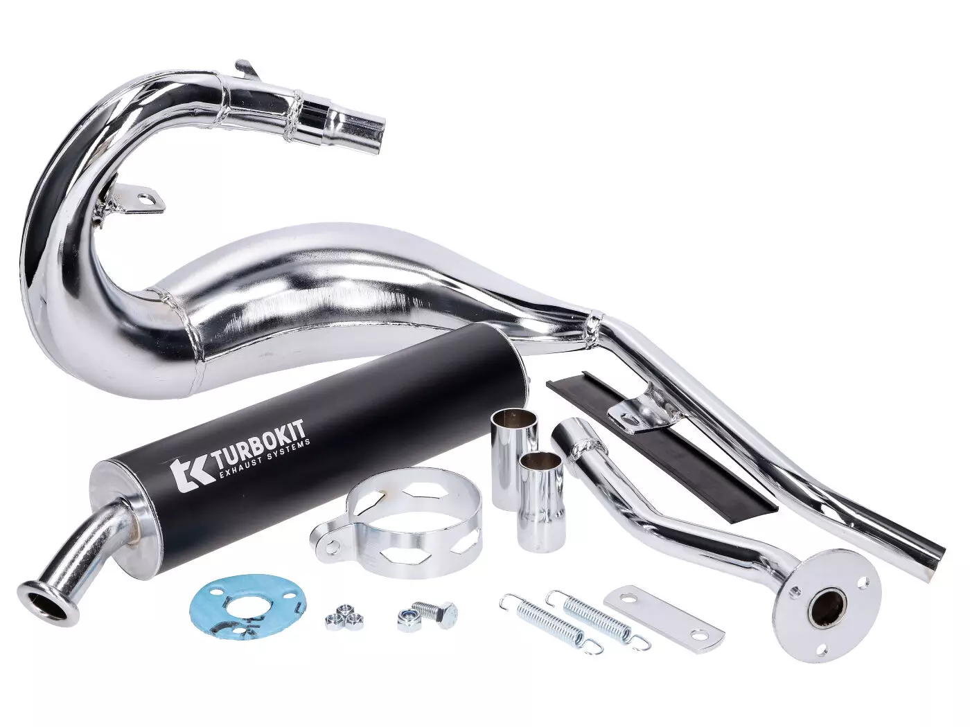 Exhaust Turbo Kit Bufanda R Chrome / Aluminum For Beta RR 2021- Euro5