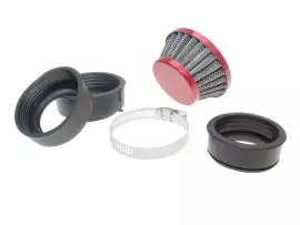 Air Filter Power Shorty 44-54mm Carburetor Connection Red
