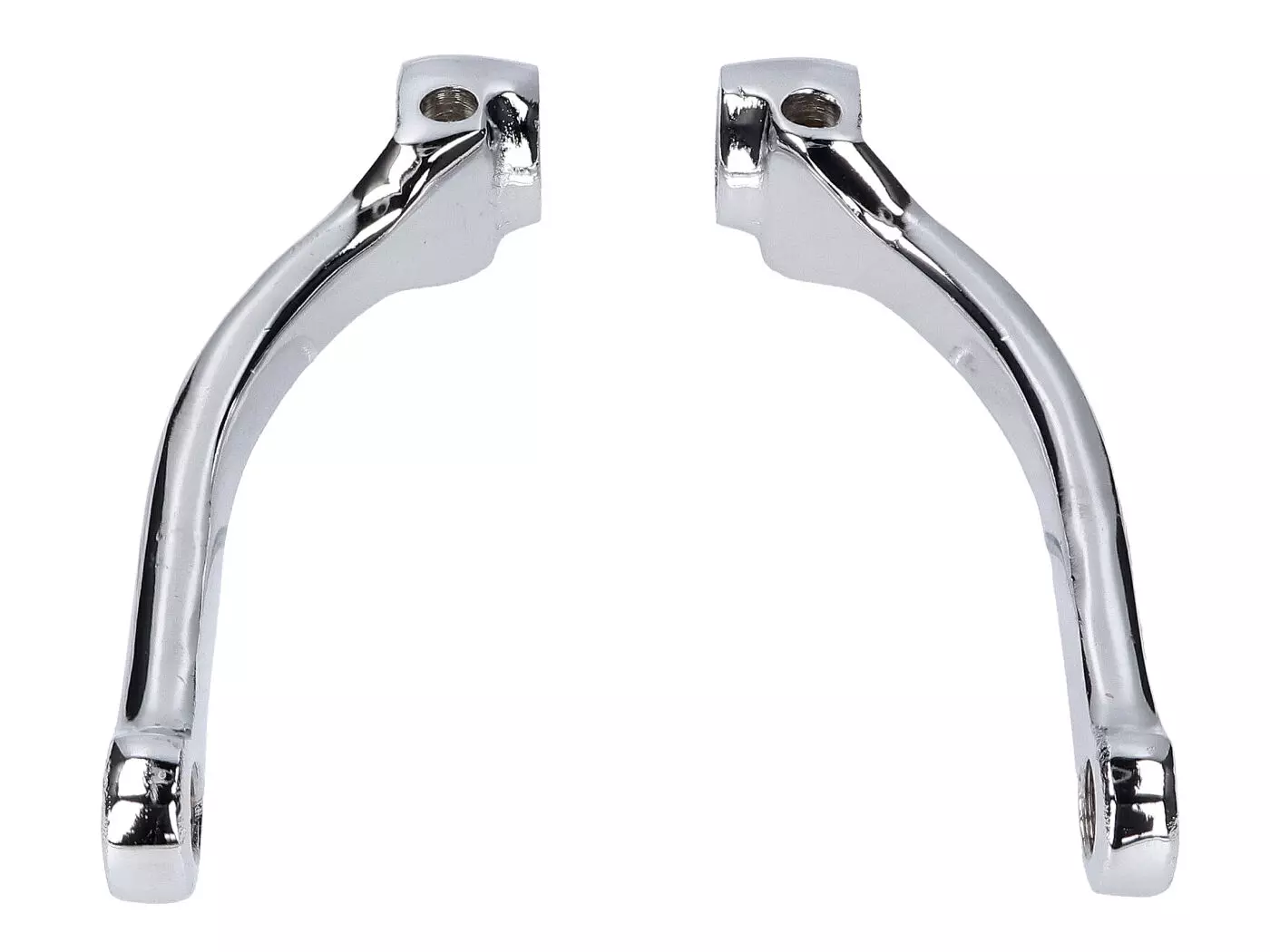 Pedal Crank Arm Set Chromed Universal For Moped