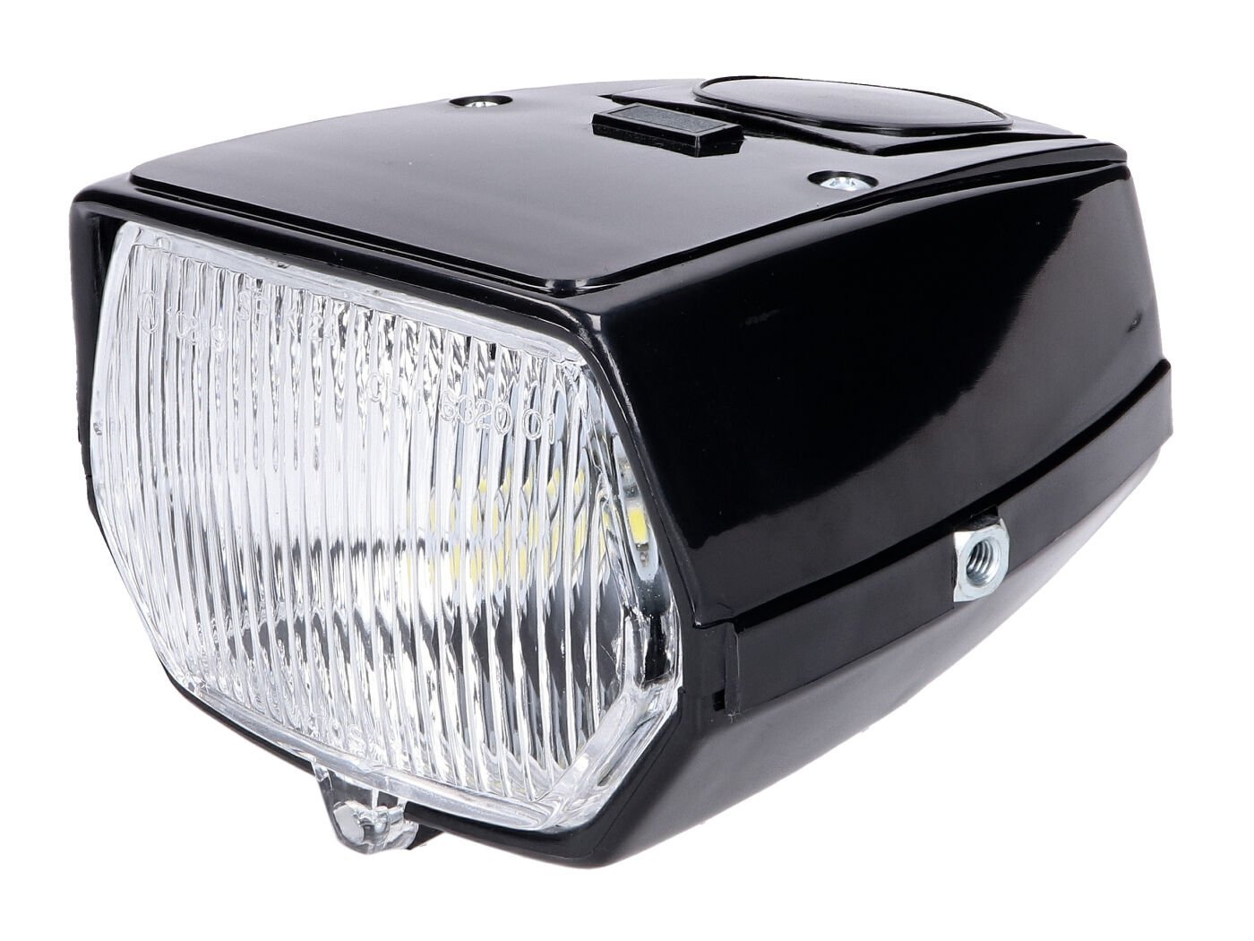 Headlight Square Black LED For Puch Maxi Moped