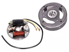 Ignition Stator, Rotor Complete 6V 17W Clockwise For Puch Maxi E50 Sachs, Hercules, Zündapp