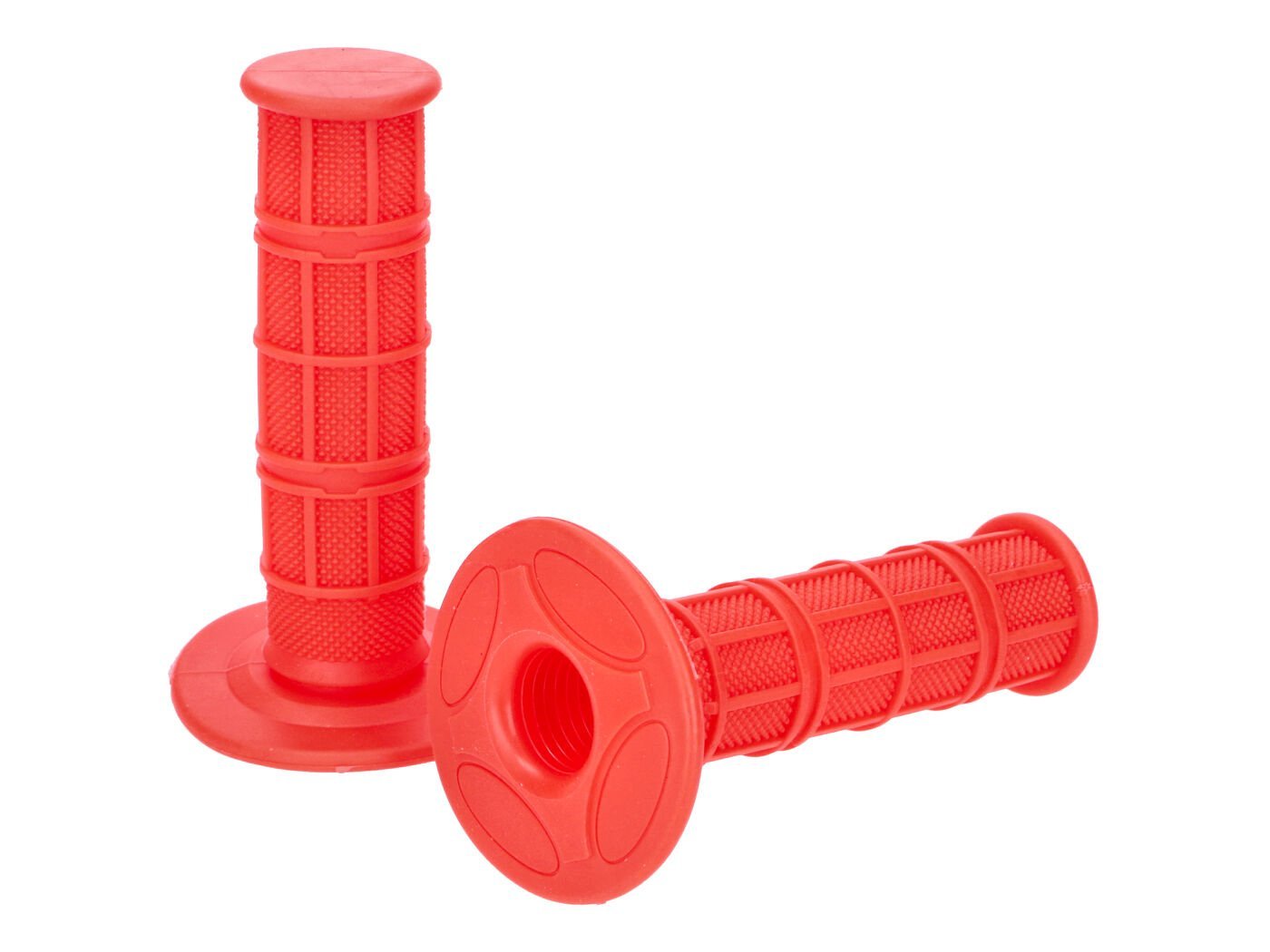 Grip Set Off-Road Waffle Red 22mm Universal