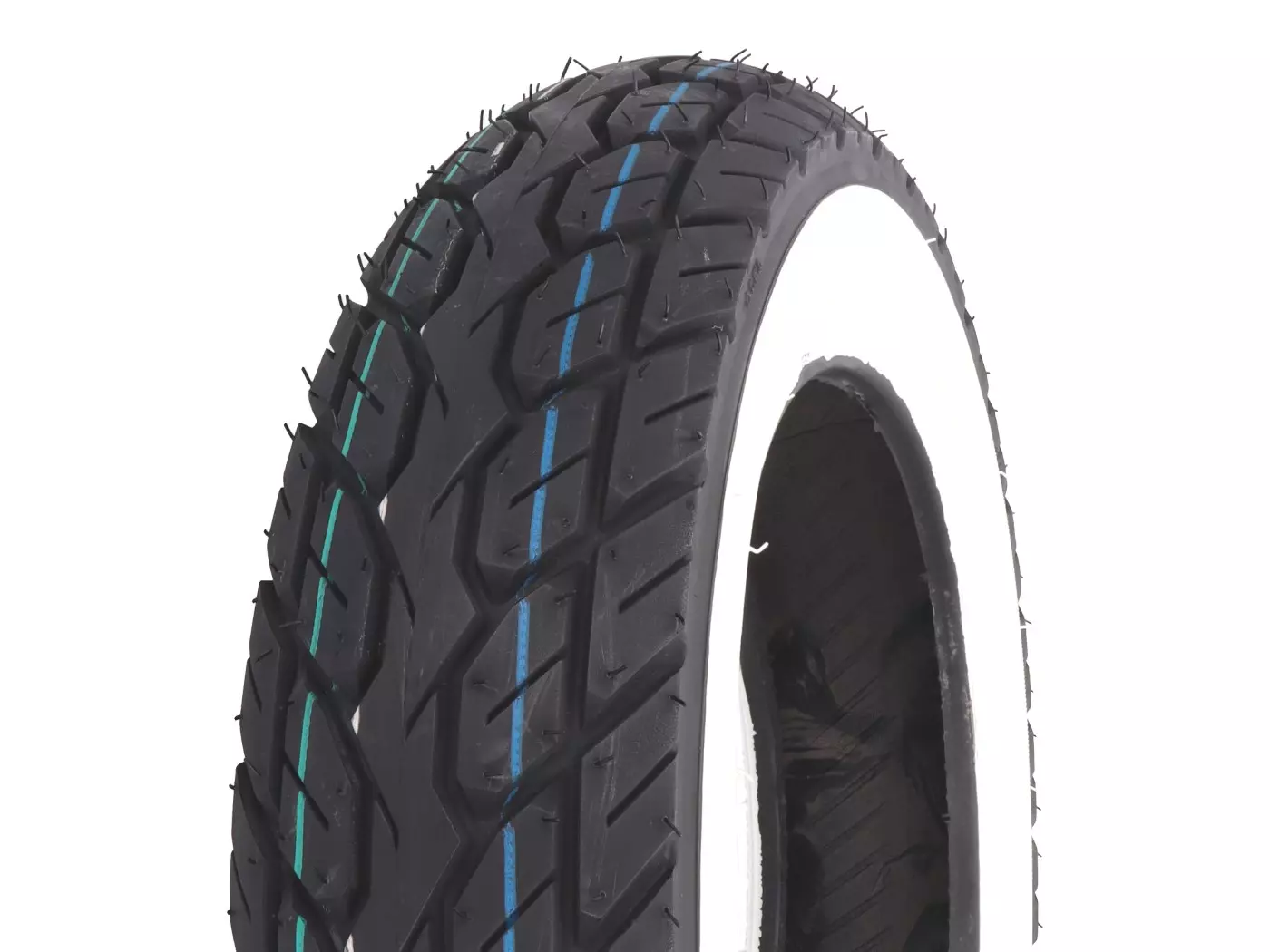 Tire Kenda K418 90/90-10 50J TL Whitewall / White Sidewall