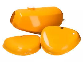 Fuel Tank And Side Cover Set Yellowish Brown For Simson S50, S51, S70