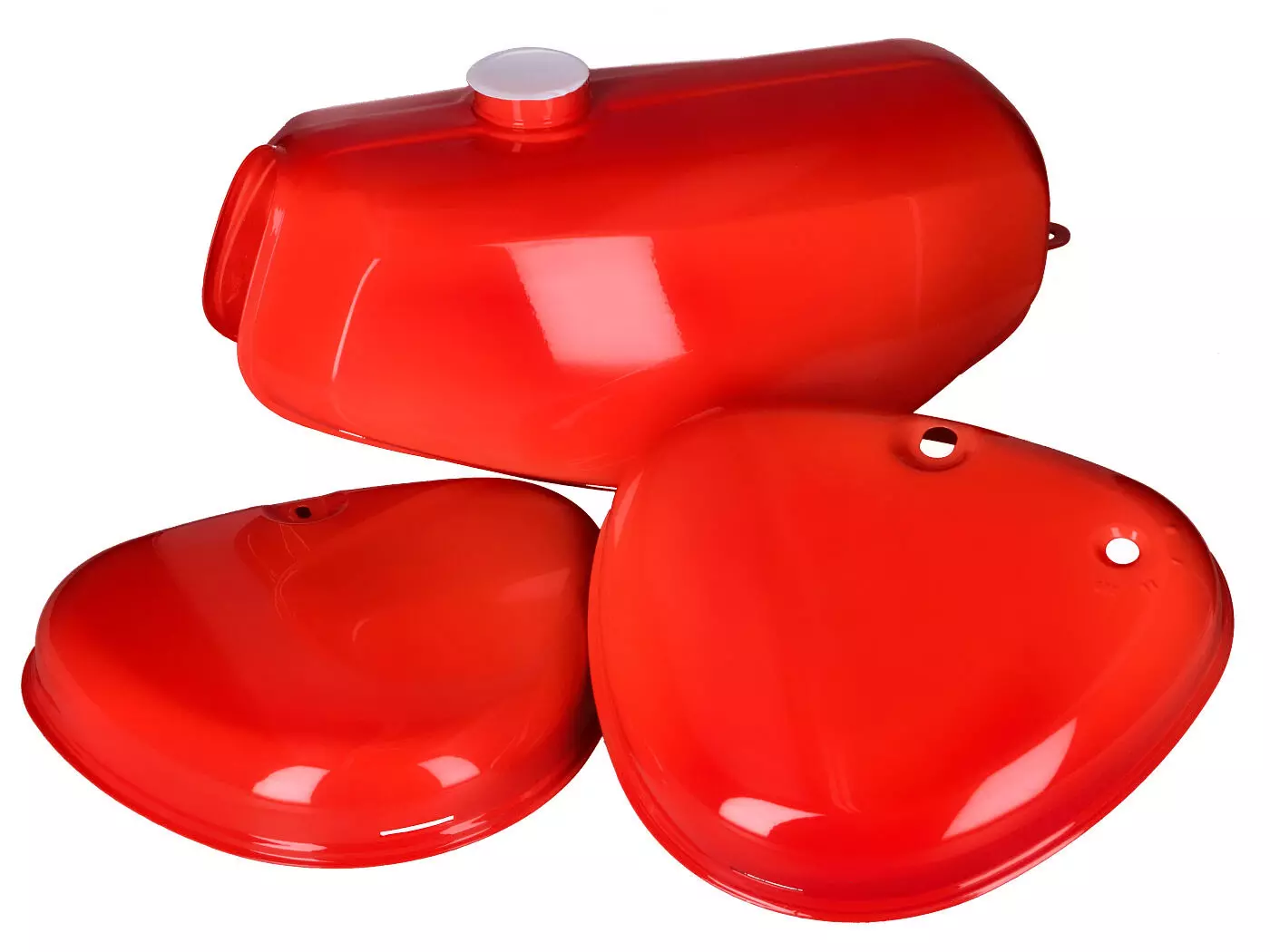 Fuel Tank And Side Cover Set Red For Simson S50, S51, S70