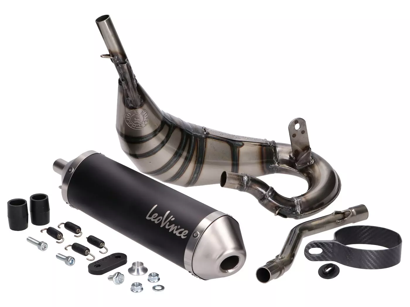 Exhaust System LeoVince X-Fight Black Edition For Rieju MRT 50 Cross, SM