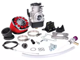 Carburetor Kit Malossi MHR PHBH 26 W/ Reed Block For Minarelli AM, Derbi EBE, EBS, D50B