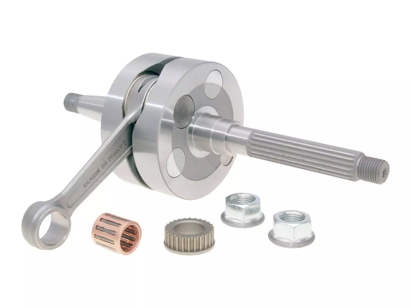 Buy now: Crankshaft Malossi MHR Team RHQ 44mm For 13mm Piston Pin For RC-One Engine 94cc Crankshaft Malossi MHR Team RHQ 44mm For 13mm Piston Pin For RC-One Engine 94cc