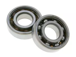 Crankshaft Bearing Set Malossi MHR Open 20x47x14 SKF 6204 TN9/HN3 C4 For Minarelli, Derbi EBE, EBS, D50B0