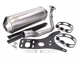 Exhaust Turbo Kit GMax Stainless Steel For Peugeot Django 125, 150 AC 4-stroke 14-20