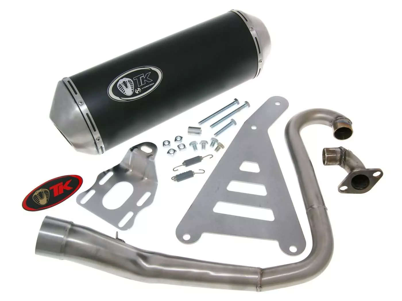 Buy now: Exhaust Turbo Kit GMax 4T E-marked For SYM Euro MX, VS 125cc Exhaust Turbo Kit GMax 4T E-marked For SYM Euro MX, VS 125cc