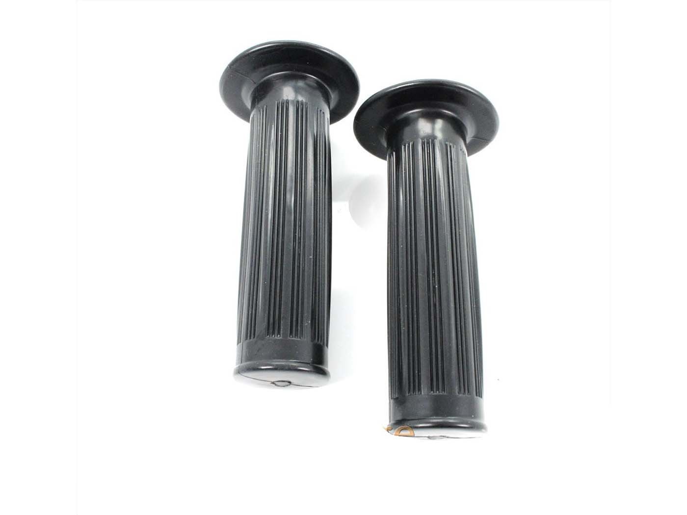 Grip Rubber Black 22mm 105mm (2 Pieces) For Zündapp GTS, KS, C 50 Sport, Kreidler, Hercules