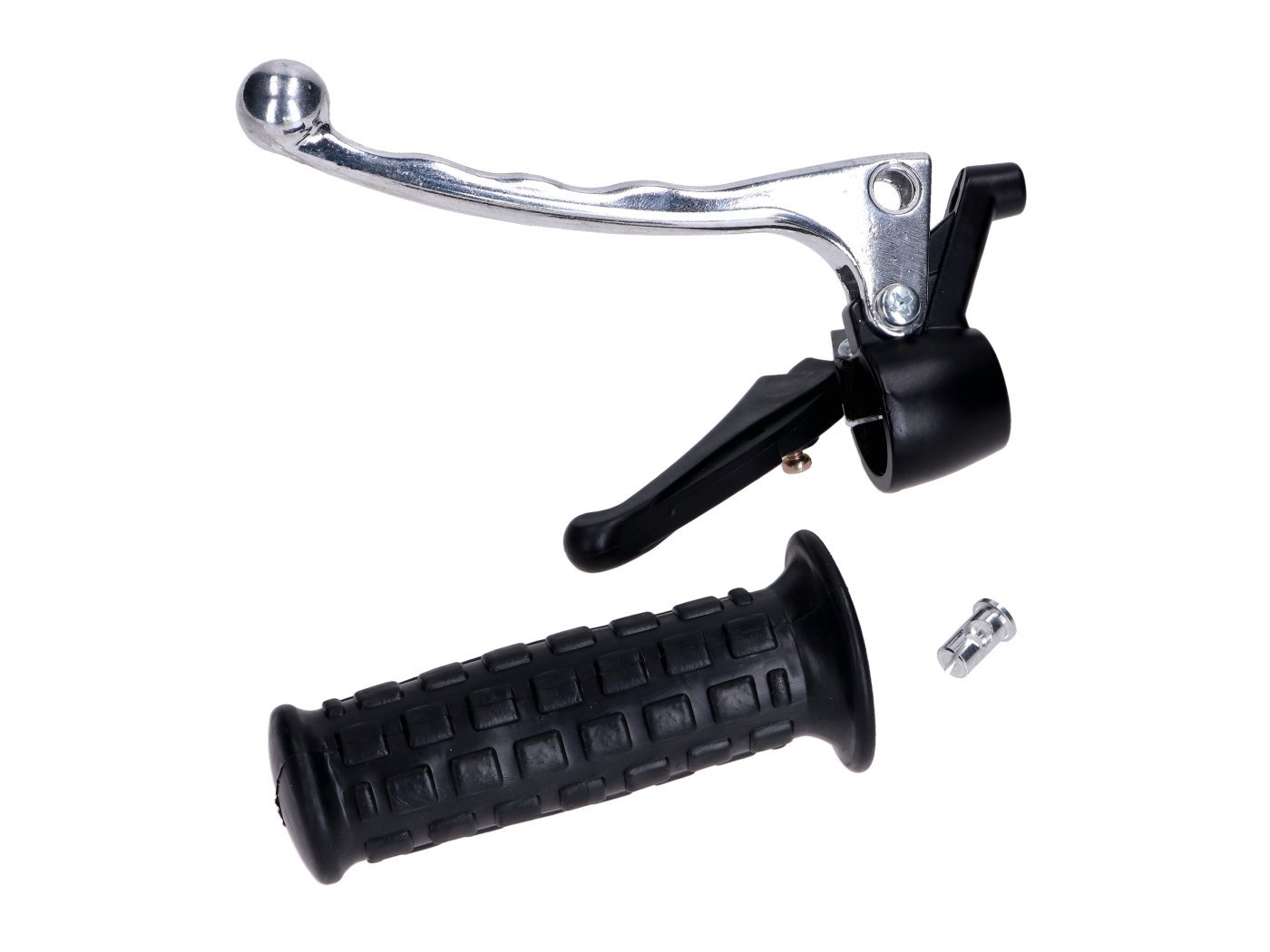Brake Lever Fitting Metal With Left Rubber Grip And Plastic Start Lever For Puch Maxi