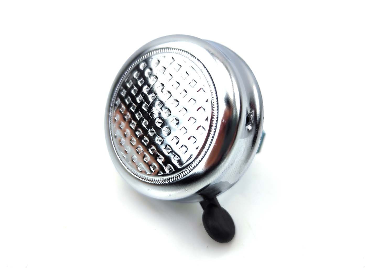 Bell High-gloss Chrome-plated Checkerboard Pattern For Hercules, Zündapp, Kreidler, Puch, Miele, KTM, DKW, Rixe, NSU