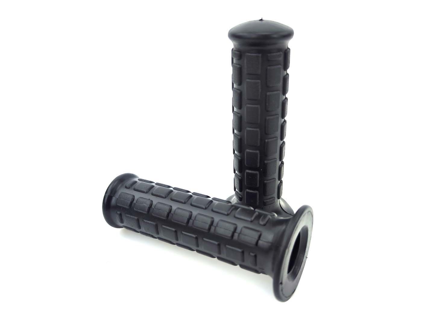 Grips LUSITO Rubber Black 22/24mm 110mm For Zündapp, Kreidler, Hercules, Puch, Simson