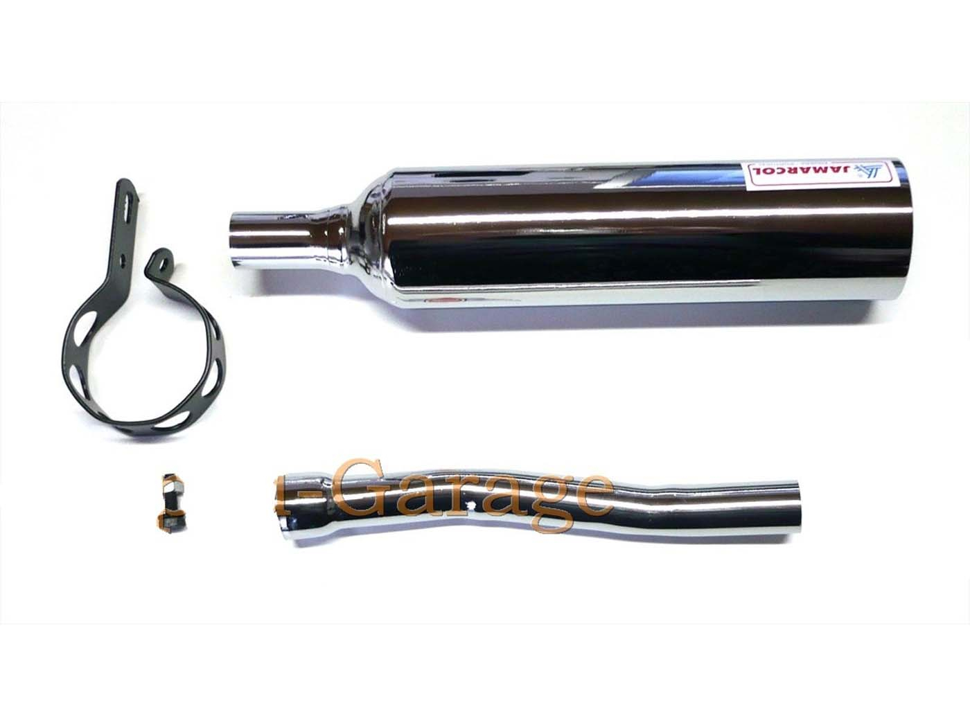 Chrome Exhaust With Pipe And Clamp For Yamaha DT 50 MX