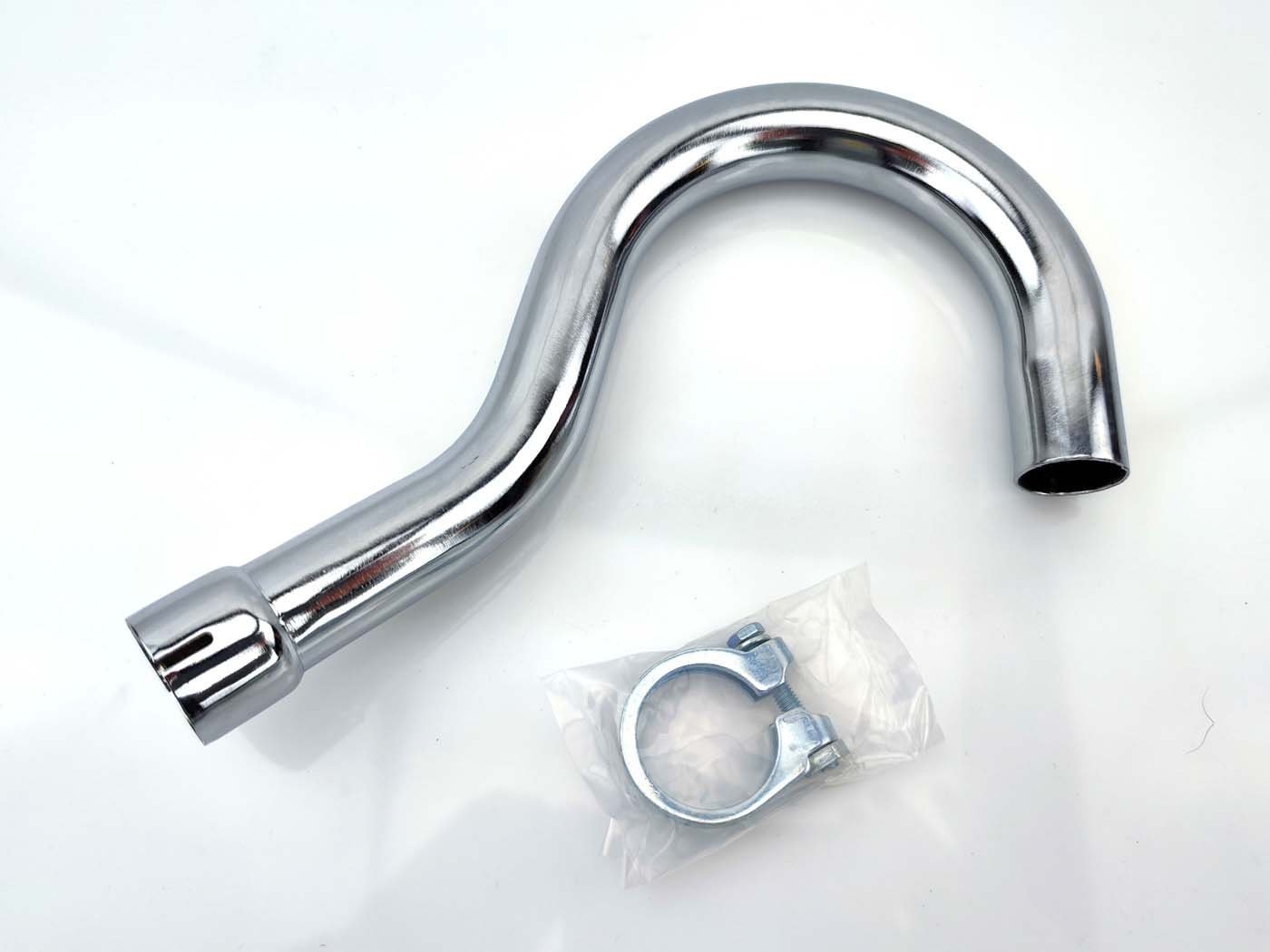 Exhaust Manifold Steel 32mm Cylinder Connection 30mm Exhaust Connection With Manifold Clamp For Zündapp, RS 50, Scooter Type 561