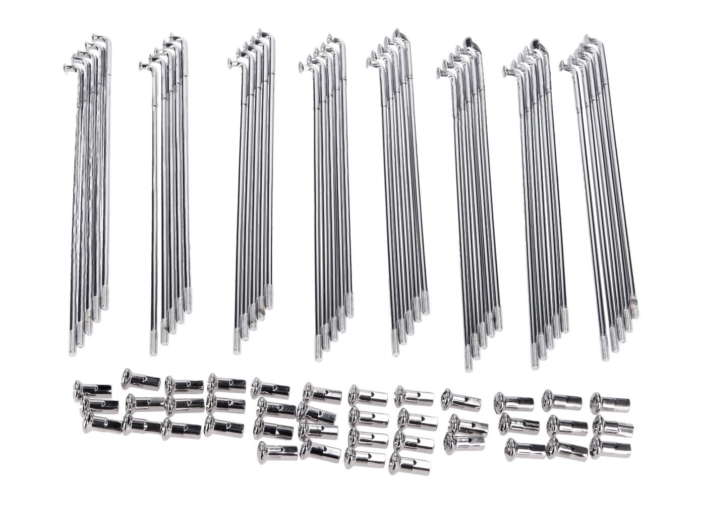 Spokes Chrome 183mm 36 Pieces With Nipple For Kreidler, Florett LF, LH, Eiertank, GT