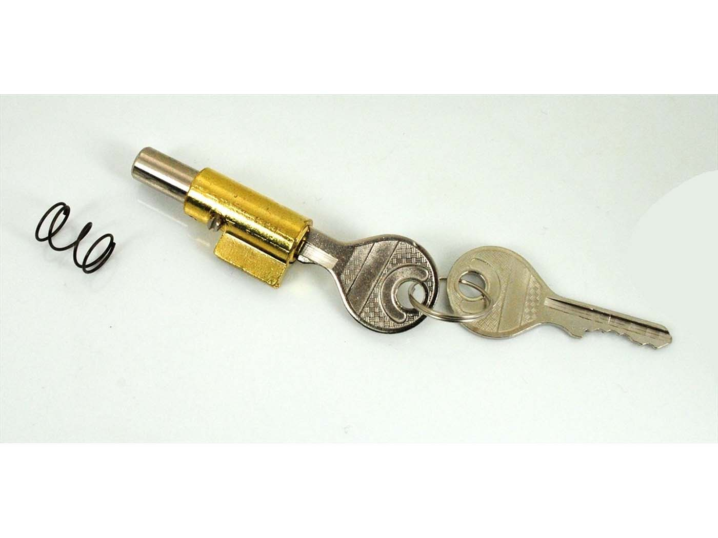 Steering Wheel Lock Spring 2 Keys Locking Bolt 8mm Cylinder Approx. 11.50mm For Puch Maxi