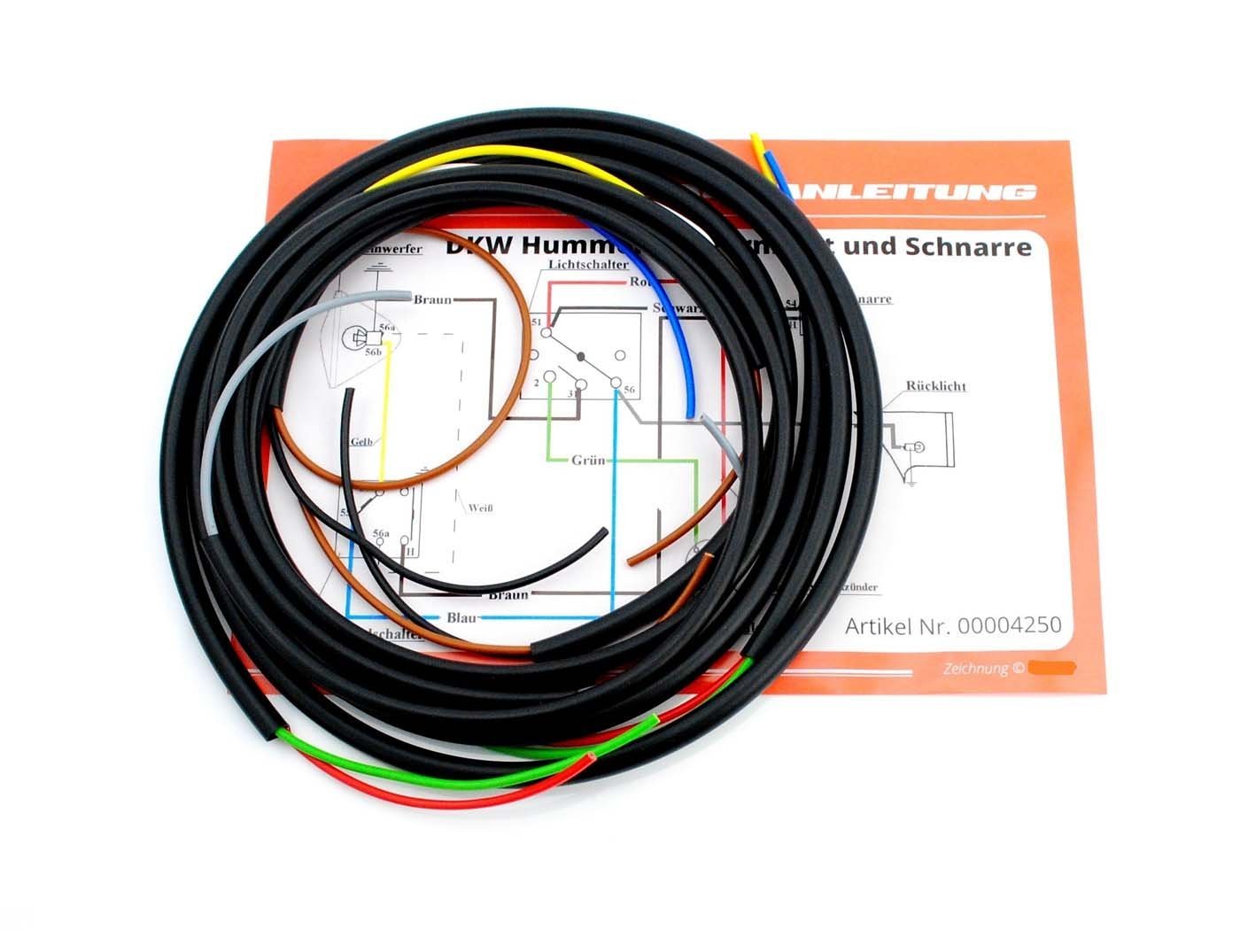Wiring Harness Goebel Black DKW Luxus For DKW