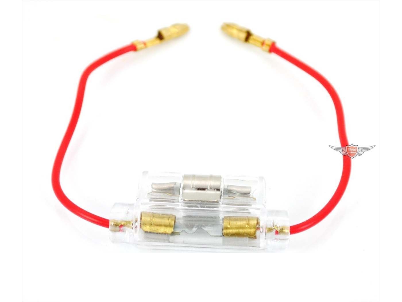 Plastic Fuse Holder With Cable And Fuses For Yamaha RD, DT, FS 50, 80, 125
