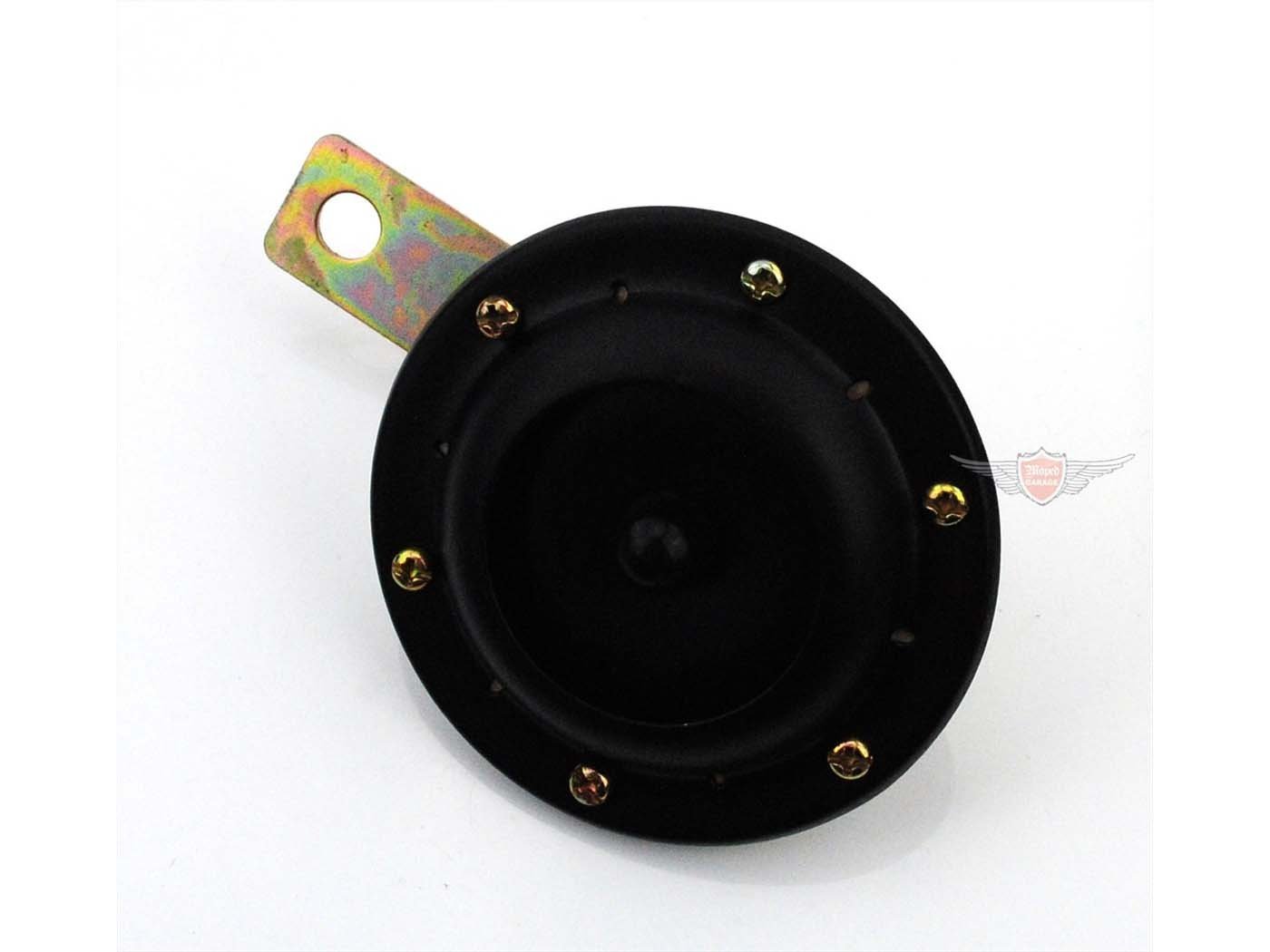 Horn 12V Alternating Current 75mm Black For Moped, Moped, Mokick