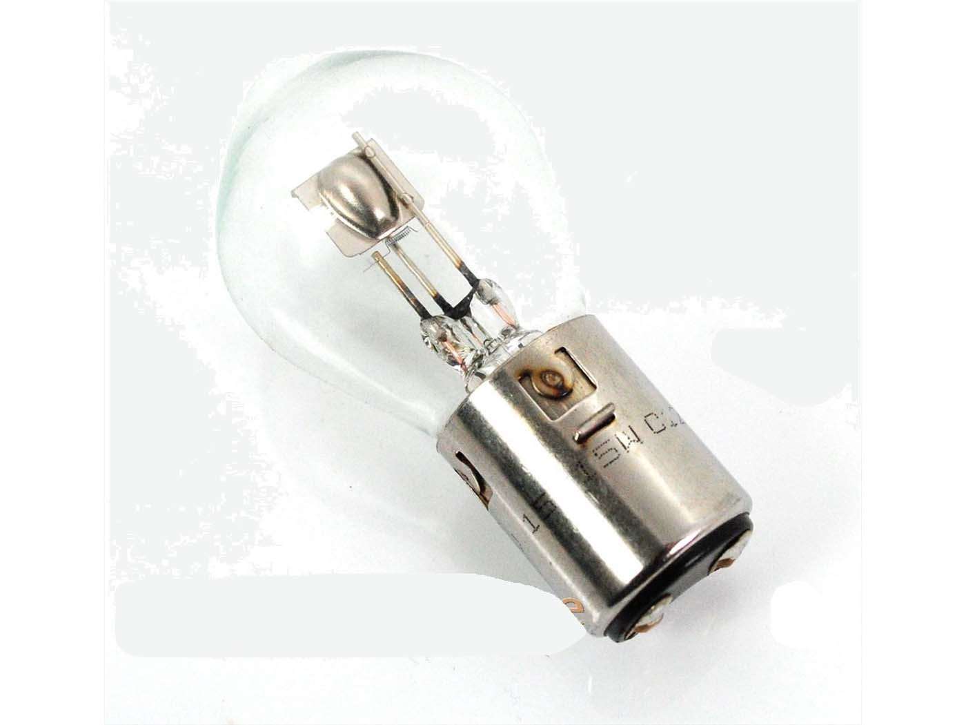 Bulb 6 Volt 15/15 Watt Bilux BA20d Headlight